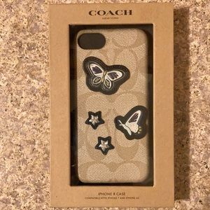 Coach IPhone 8 compatible with iPhone 7/ 6S case